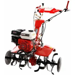 GeoTech PGT 900 Gartenfräse mit Benzinmotor 7 PS mit pneumatischen Räder