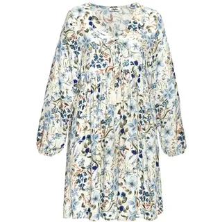 Buffalo Tunikakleid Blau/Creme Bedruckt 34