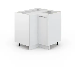 Vicco Eckunterschrank Fame-Line 80,5 x 82 x 51,6 cm Weiß