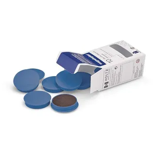 Magnetoplan Magnet D30mm, VE 10 Stück Haftkraft 700g, dblau
