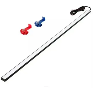 QLS LED Laderaumbeleuchtung Innenbeleuchtung Kofferraum 100 cm Licht schwarz Auto Wohnmobil Van Bus Caravan Boat Wohnmobil Küche Zimmer