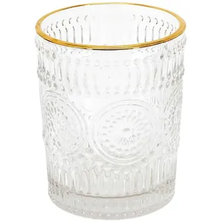 HOME DECO FACTORY Glas mit Goldrand Cocktails und Verrines | Glas, Cocktailglas, Goldrand, Cocktails und Verrines, raffiniertes Design, Tischservice, transparent