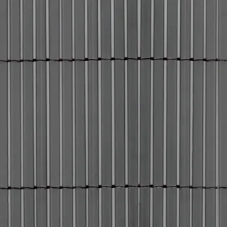 TENAX Colorado 1,50 x 5 m Grau, Synthetisches Doppelseitiges Schilf, zum Abschirmen von Gärten, Schwimmbädern und privaten Bereichen