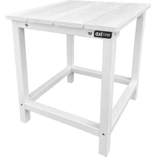 AXI Tess Beistelltisch aus Holz in Weiß | Kleiner Tisch für Garten, Balkon, Terrasse | Couchtisch / Gartentisch 40,5 x 40,5 x 46 cm - Weiß