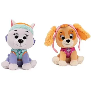 GUND PAW Patrol Everest Plüschtier, 15 cm, ab 1 Jahr empfohlen & PAW Patrol Skye Plüschtier, 15 cm - hochwertiges Kuscheltier für Fans der beliebten TV-Serie, ab 1 Jahr empfohlen