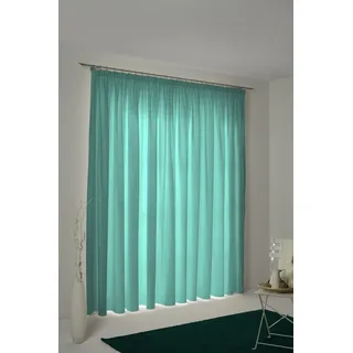Vorhang ADAM "Graphic Ventus" Gr. 1, blau (petrol), B:145cm H:145cm, Jacquard, Baumwolle (Bio-Baumwolle), Gardinen, Vorhang, aus 100% Bio-Baumwolle