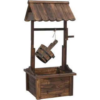 vidaXL Wunschbrunnen mit Pumpe 57x50x112 cm Massivholz Tanne - Braun