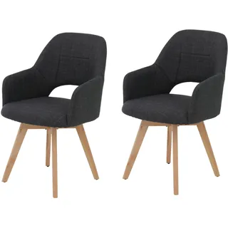 Hela 4-Fußstuhl Stade Polyester grau 2er Set
