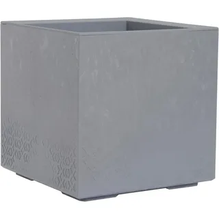 Siena Garden Blumenkasten 40 x 40 x 40 cm Grau