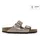 für Damen. 1023960 Sandalen aus Leder Arizona Birko Flor (Schmale Passform) bronze (42), Wohnung, Keine, Lässig