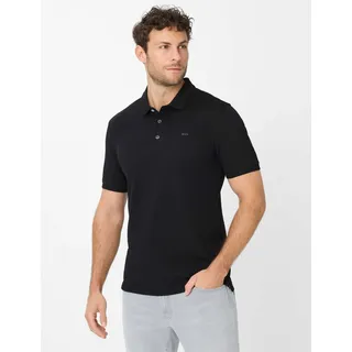 Brax - Herren Poloshirt, Style Pete (20-4500), Größe:M, Farbe:Black (02) - Schwarz