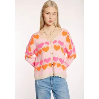 HaILY’S Strickjacke LS A CD Sa44nna beige|rosa S (36/38)