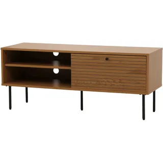 MCW TV-Rack N78 Skandinavischer Stil Metall Holz Melamin 50x120x40cm Natur