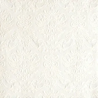Ambiente Servietten Lunch / Party 33x33cm Elegance Pearl White Geprägt / embossed