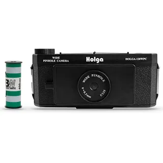 Holga 120N Set black, wide angle pinhole Mittelf.-Panoramakamera inkl. Film