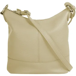 Cluty Umhängetasche Leder Beige