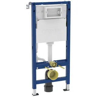 Geberit DuofixBasic (dunkelblau, Element f. WWC, 112 cm, mit Delta UP-Spülkasten 12cm, für Metall- und Holzständerwände, aus Stahl, Alternative Befestigungsposition, statisch selbsttragend) 458103002