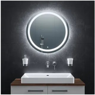 bringer-germany Bringer® Badspiegel mit Beleuchtung Rund - BRRS203 - 70 cm