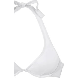 Bügel-Bikini CHIEMSEE, Damen, Gr. 34, Cup B, weiß, Polyamid, unifarben, Bikini-Sets Bügel-Bikini, mit silbernem Zierring