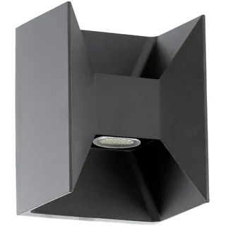 Design Wandaußenleuchte Anthrazit Fassadenleuchte Hauswandleuchte Außenleuchte