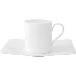 Villeroy & Boch Kaffeetasse mit Untertasse 0,17 l Weiß