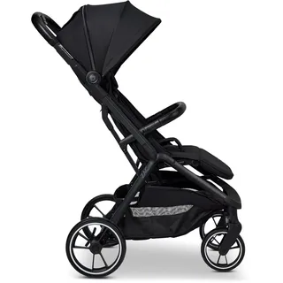 Babywelt MOON ZAC onyx/melange, Buggy mit Liegefunktion, bis 22kg, UV-Schutz 50+, zusammenklappbar, große Räder, Kollektion 2025