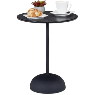 Relaxdays Beistelltisch , Metall, Holzwerkstoff , 40x48.5x40 cm , Wohnzimmer, Wohnzimmertische, Beistelltische