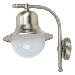 Wandleuchte Messing Glas rostfrei E27 Maritimer Stil Außenlampe Balkon Haus Hof