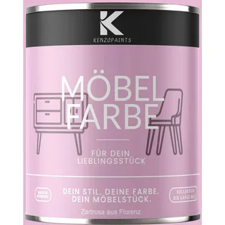 Kenzopaints 750ml Möbelfarbe Möbellack - Zartrosa aus Florenz - Rosa