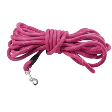 Bobby Walk 3 M – Hundeleine 3 Meter/Stärke 1,2 cm, röhrenförmige Hundeleine, widerstandsfähiges Nylon, Fuchsia, 3 Meter