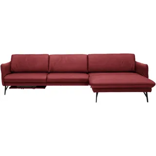 Himolla Ecksofa , Weinrot , Leder , Echtleder , Rindleder , Uni , Ottomane rechts, L-Form , 330x174 cm , Blauer Engel, Goldenes M, Made in Germany, Emas , Typenauswahl, Lederauswahl, Stoffauswahl, seitenverkehrt erhältlich, Hocker erhältlich, Rücken echt , Wohnzimmer, Sofas & Couches, Wohnlandschaften, Ecksofas