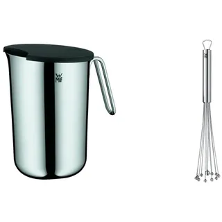 WMF Function Bowls Rührschüssel 1,5l Mit Griff, Edelstahl, Skalierung, Spülmaschinengeeignet, Silber & Profi Plus Rührblitz 27 cm, Schneebesen, Cromargan, Rührbesen, Quirl