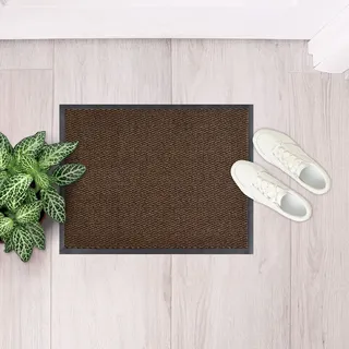 Andiamo Fußmatte »Easy, Made in Netherlands« rechteckig 5 mm Höhe Schmutzfangmatte, rutschhemmend, Innen- und überdachten Außenbereich, braun