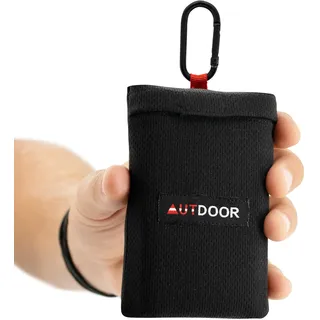 AUTDOOR® Mini Picknickdecke 2 Personen - nachhaltig aus recycelten Nylon - Stranddecke + Karabiner. Klein und kompakt für Camping, Picknick & Wandern
