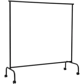MAUL Reihengarderobe MAULlimbo | mobile, stilvolle Garderobe für Veranstaltungsräume, Messen und Büro | stabiler, eleganter Kleiderständer aus Metall für Jacke und Mantel | Schwarz