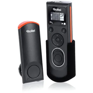 Rollei Funk Fernauslöser für Nikon DSLM/DSLR Kamera | Programmierbare Remote Wireless für Serienbild und Intervalometer Aufnahmen, Selbstauslöser, Langzeitbellichtungen