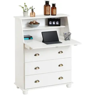 Idimex Sekretär Gomes , Holz , Kiefer , Vintage , 82x108x38 cm , FSC Mix , Büromöbel, Schreibtische, Sekretäre