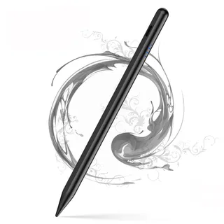 Stylus Pens für Touchscreens, Tablet Stift Android für Samsung/iPhone/Lenovo/Huawei/und Anderen Android Smartphone und Tablets, Magnetischer Stift Wiederaufladbarer Tablet Schreibstift-Schwarz