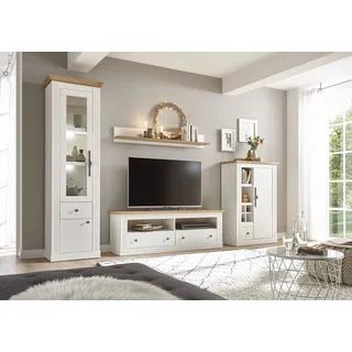 Home Affaire Wohnwand Westminster TOPSELLER", Set, 4-St) Landhausstil (pinie Weiss wotan eiche),