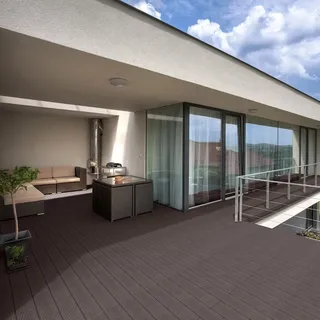 Home Deluxe WPC-Terrassendielen Samana Dunkelbraun 2 m2