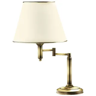 Verstellbare Tischleuchte PENELO in Messing antik 56cm hoch E27 Nachttisch Lampe