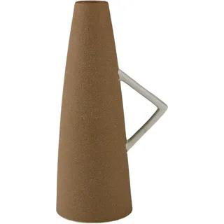 AM Design Tischvase »Dekovase mit Henkel, aus Keramik, Höhe ca. 26 cm« Vase in außergewöhnlichler Form, Keramikvase, Dekoobjekt, braun