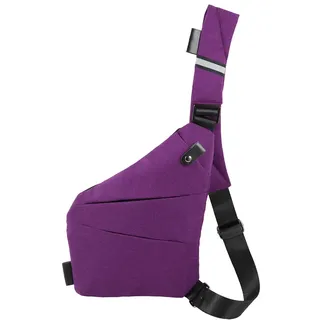 Ovecat Unisex Anti-Diebstahl-Schärpe, Umhängetasche, Purple