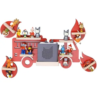 BOARTI Kinderregal Feuerwehr 47 cm rot