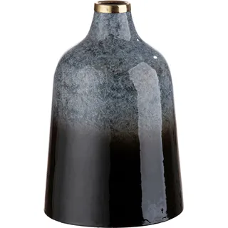 Gilde "Laver, Höhe 25 cm", dekorative Vase aus Metall, Dekoobjekt,