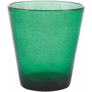 Villa d’Este Home Tivoli 6er Set Wasserbecher grün Flasche 330 ml, mundgeblasen, Cancun Satin
