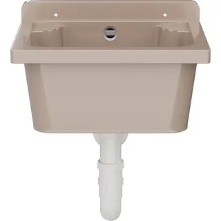 Ausgussbecken Waschtrog Spülbecken Becken Kammer Garten Waschraum Werkstatt 10865 - Beige