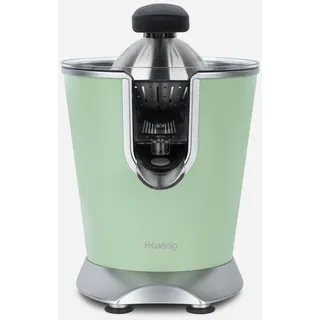 h.koenig AGR88 Elektrische Zitruspresse 160W, Hebel und Filter aus Edelstahl, Anti-Tropf-System, BPA-frei, spülmaschinenfeste Teile, Pastellgrün