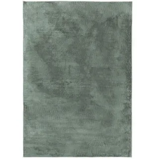 benuta Kunstfellteppich, Grün 80x150 cm - Weicher Wohnzimmerteppich - Anti-Rutsch-Rückseite - Waschbar - Für Fußbodenheizung