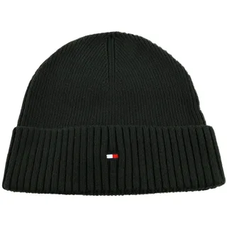Tommy Hilfiger TH Flag Pima Cotton Beanie Black
